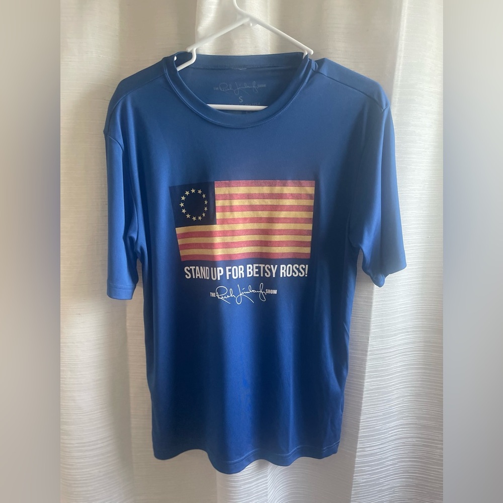 Rush Limbaugh stand up for Betsy Ross Flag shirt size Small